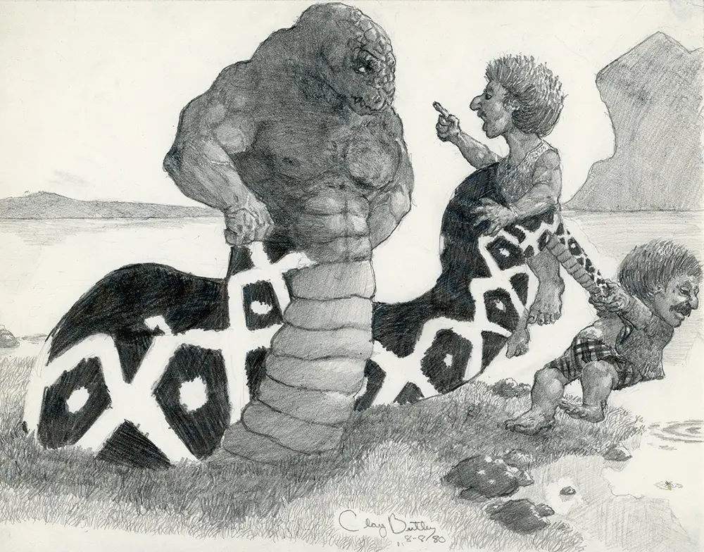 Clay Butler Childhood Pencil Drawing